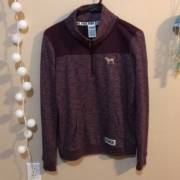 PINK Quarter Zip Shirt - Picture 1 of 4